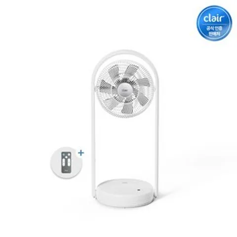 클레어 무선선풍기 F 폴딩팬 스탠드선풍기 화이트, 필수선택:F 스노우화이트*1개