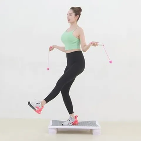 굿프렌드 댄싱퀸 에어보드 점핑보드 트램플린 방방이 실내 점핑다이어트 실내운동 실내줄넘기 어린이운동 줄넘기다이어트, 그레이