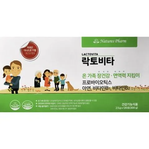 네이처스팜 락토비타 온 가족 장건강 면역력 지킴이 2.5g x 120포 프로바이오틱스 아연 등, 1개