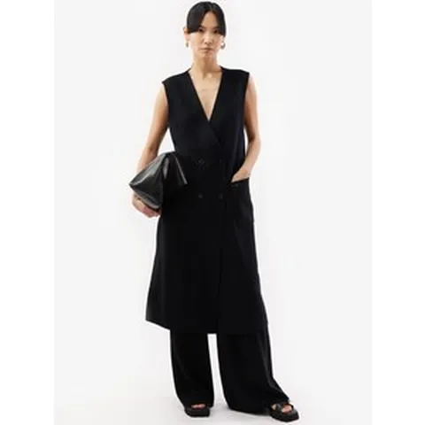 Gobi 고비 캐시미어고비 더블 캐시미어 Breasted 조끼 블랙 307802