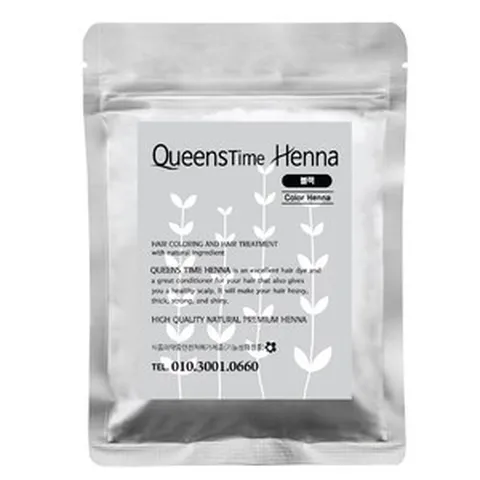 퀸즈time헤나 2봉구매시 1봉증정 헤나염색약, 1개, 타임-7. [컬러] - 블랙