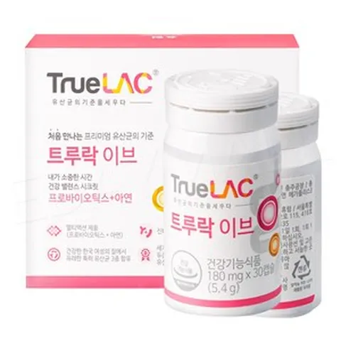 휴럼 트루락 이브 질 유래 유산균 장건강 1박스 프로바이오틱스, 30정, 1개