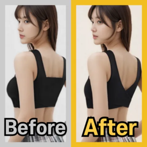 가슴작아보인이는 노와이어 압박브라 편한 속옷 브라