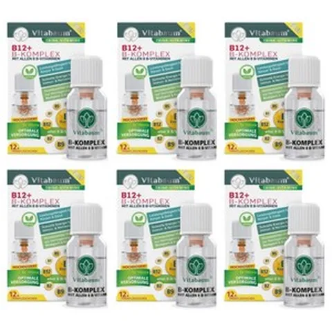 비타바움 독일 B 컴플렉스 B12 8가지 비타민 비건 드링크 10ml 12병 x 6박스