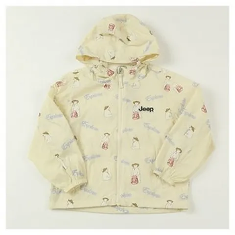 지프키즈_여름 얇은 소재 귀엽고 사랑스러운 곰전판 셋업 바람막이 점퍼_KP2JPU255_부천점