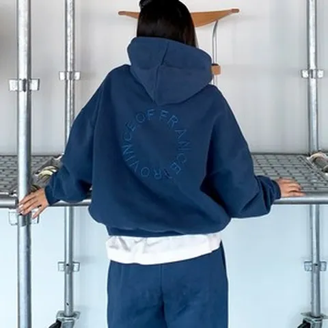 프랑스 자수 기모트레이닝세트 오버핏 상하세트 엄마등원룩 국내제작