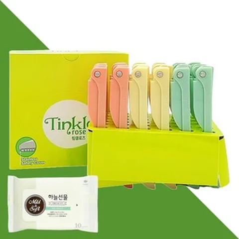 도루코 팅클로즈 접이식 눈썹칼 36개입 1갑(+하늘선물 물티슈 10매), 1개