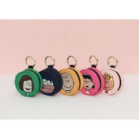 (라이센스 정품) 스누피 키링 골프공파우치 동전지갑 에어팟가방 볼파우치 - 5 col (스몰/라지)