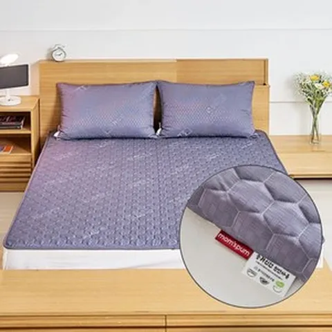 국산 여름 풍기 인견 쿨링 침대 매트 시원한 쿨 거실 자리 논스립 카페트, 차콜그레이