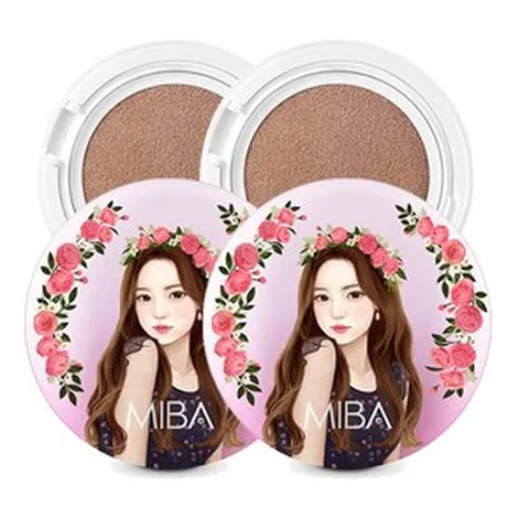 미바 파운데이션 더블 왕쿠션 본품+리필+퍼프2개