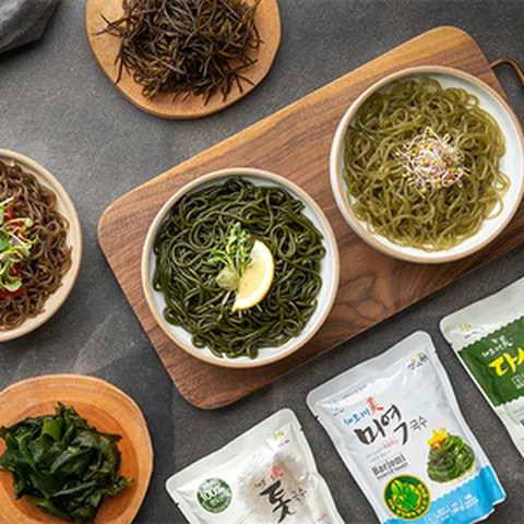 해조미 미역국수 톳국수 다시마국수10 소스선택, 180g, 10개