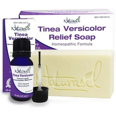 Tinea Versicolor 전신 밸류 팩 - 타겟 릴리프액(15mL) + 가려움 방지 비누 1개 | 환충 칸디다 및 티네아 천연 성분 모든 피부 타입에 사용 가능 성인용 안, Topical Treatment & Soap