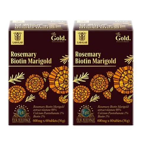 [EUR-Alliance] 더골드 로즈마리 추출물 비오틴 마리골드 등복합물, 60정, 36g, 2개