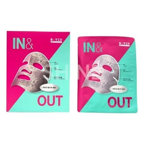 제이은 바이비드 인앤아웃 마스크팩 피지, 25개입, 1개