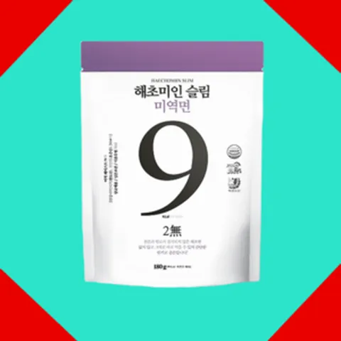 해초미인 슬림 미역국수 180g 10객 소프포함, 180g 10개