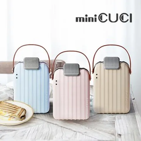 미니쿠치 샌드위치 메이커 토스터기 와플 기계, 02.블루, 1개