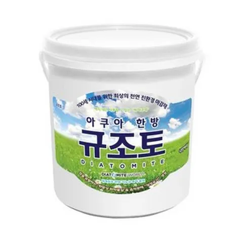 규조토월드 아쿠아한방규조토 페인트타입 10Kg (색상선택) 친환경 천연 단열 결로 벽지 곰팡이방지페인트, 01.화이트, 1개
