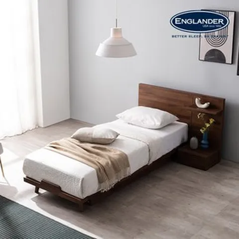 잉글랜더 허그 미니싱글 침대(독립매트 800-MS) 3Colors, 멀바우브라운