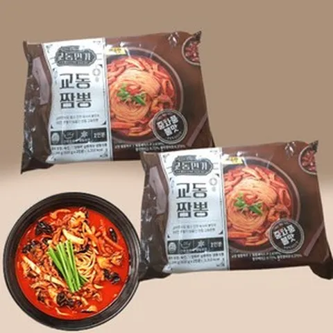 교동짬뽕 640g 4팩 해물 고기 짬뽕 한끼 저녁 메뉴, 4개