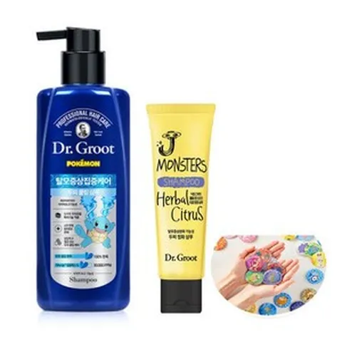 922301 닥터그루트 쿨링 샴푸400+샴푸75+포켓몬캔뱃지 증정