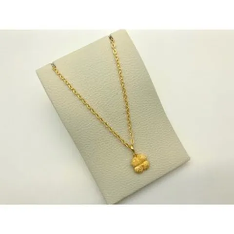 PURE GOLD 24K 순금 3돈 럭키풀 목걸이(18K 연결고리 장식)