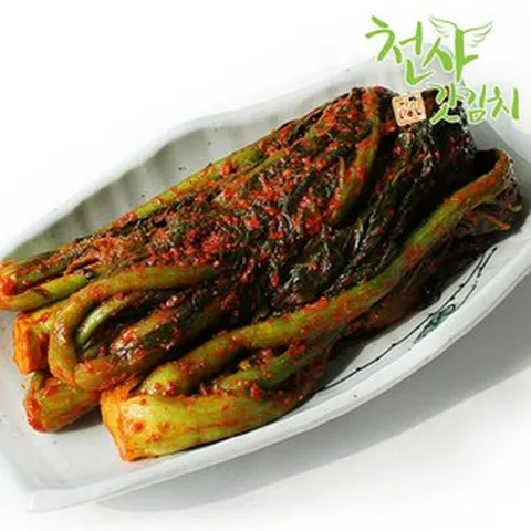 45년전통 여수 돌산 달인 천사 갓김치 2kg, 1개