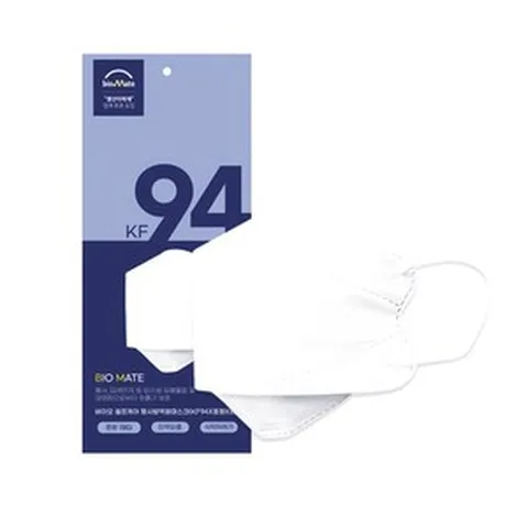 [100매] 바이오셀프케어 KF94 마스크 중형 화이트 개별포장 50매x2박스, 50개, 2개