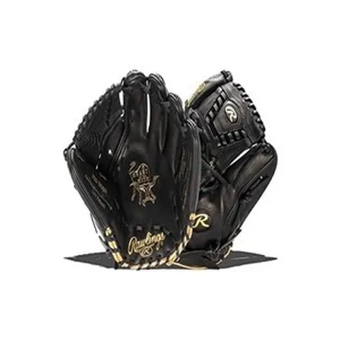 Rawlings | PRO Label 야구 글러브 | | RPRO206F-30B | 오른손 투구, 30.5cm(12인치) - 닫힌 웹 2개 - 블랙, 2개