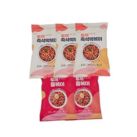 두끼 즉석떡볶이 560g 3개 + 쫄볶이 2개, 1개