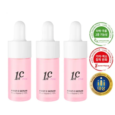 퍼스트 씨 핑크 세럼 퓨어 비타민 씨 15% 10ml x 3개, 1개, 단품