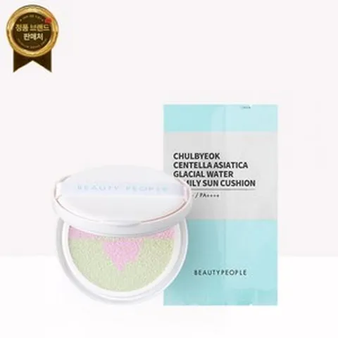 뷰티피플 철벽녀 선쿠션 시즌3 철벽 병풀 빙하수 패밀리 리필 25g, 마린걸 선쿠션 본품