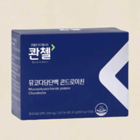 콘드로이친 1200 콴첼 90정 1박스 (1개월분) 뮤코다당단백 콘드로이친황산 철갑상어, 콴첼 콘트로이친1200 1박스 (1개월분), 90개, 1개