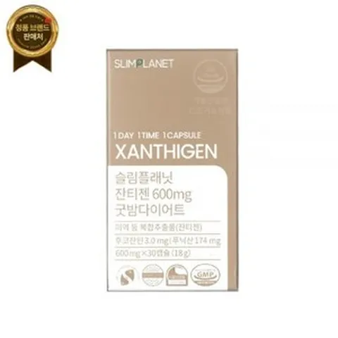 슬림플래닛 잔티젠 600mg 굿밤 다이어트 600mg x 30캡슐, 1개