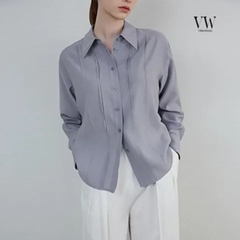 베라왕 [부산점] (스타일온에어) [베라왕] 23SS 핀턱 블라우스 (80112406)