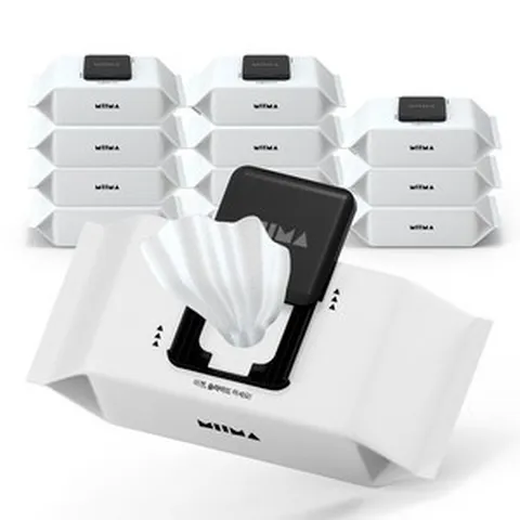 미마 오리지널 슬라이드 물티슈 화이트 100매 (12개입), 12개입