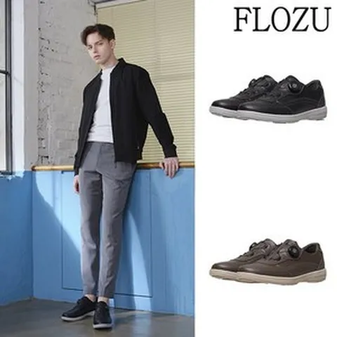 플로쥬 소가죽 다이얼 남성 스니커즈