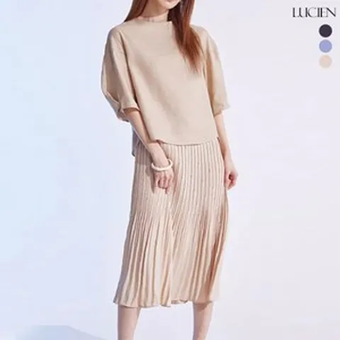 루시앙 플리츠 레이어드 린넨 원피스 3종 택1