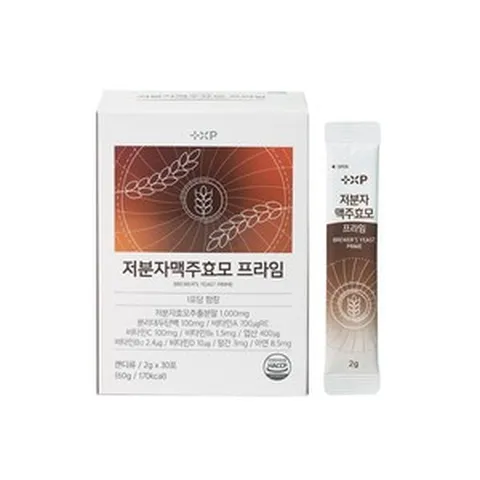 에스더팜 약국전용 풍성해지는 머리카락 고영양 프리미엄 저분자 맥주효모 프라임, 2개 구매시 10%할인, 2개, 60g