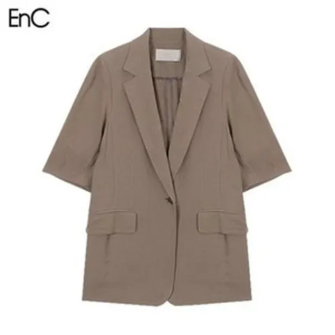 ENC [EnC] 린넨 반팔 자켓