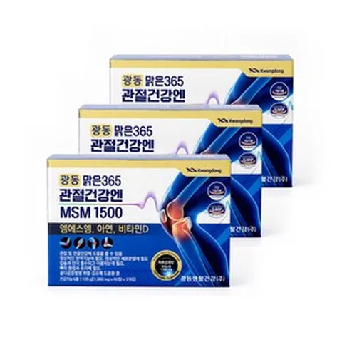 광동맑은365 관절건강엔 MSM 1500 60p, 60정, 6개