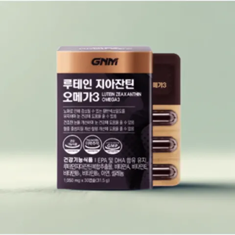 GNM자연의품격 루테인 지아잔틴 오메가3 눈건강에 도움, 30정, 4박스