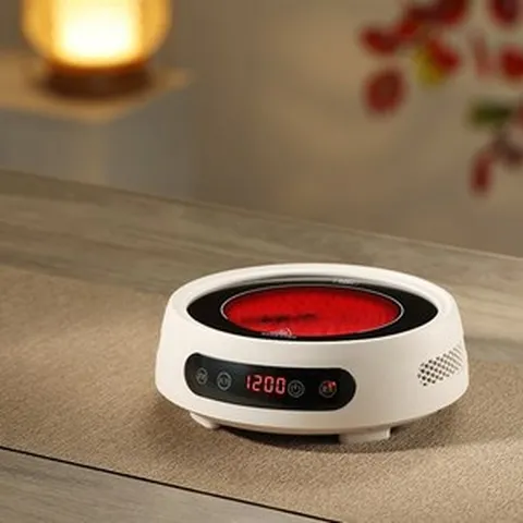 1구 원형 인덕션 보온 미니 워머 온열 휴대용 화이트, 단품