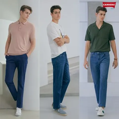 [KT알파쇼핑]까레라 여름데님 쿨맥스 남성 3종