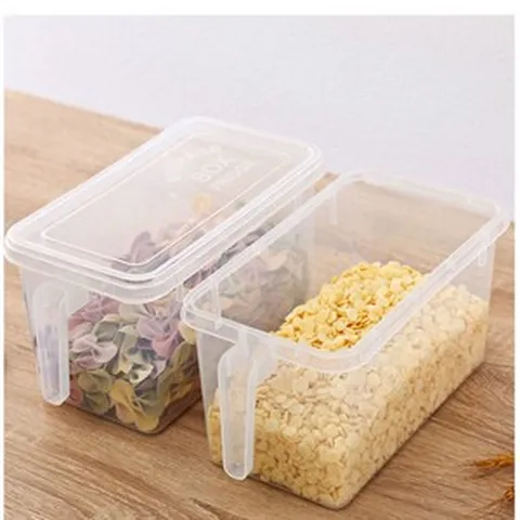 냉장고수납정리함 신선보관함 식품급수납함 과채냉동함 주방전용 수납함, 투명색, 【거대산】pp 투명 케이스【두 개입】