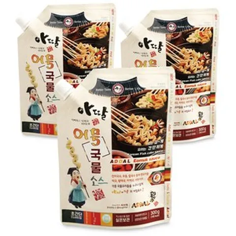 아딸 어묵국물소스, 3개, 300g