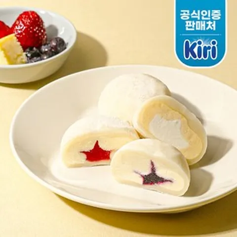 [KIRI]끼리 크림치즈 아이스 찰떡 세트(3종 총15개), 1개, 300g
