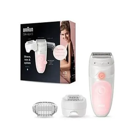 브라운 에필레이터 실크에필 55620 용 제모기 면도기 트리머 무선 충전식 습식 건조 6개 세트, SE 5-620