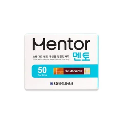 개인용혈당검사지 /STANDARD Mentor Blood Glucose Test Strip (01GS21), 1개, 50매입