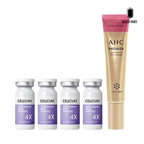 셀트리온 셀큐어 화이트 멜라앰플 4X 10ml x4 + AHC 아이크림 시즌12 40ml