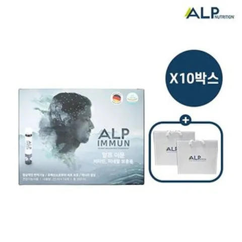 알프이뮨 고함량 비타민 앰플(14입x10박스)+쇼핑백2개, 10개, 350ml